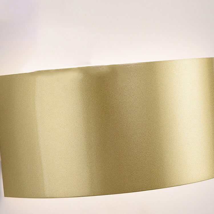 Minimalist Solid Color Iron Half-circle LED Wall Sconce Lamp