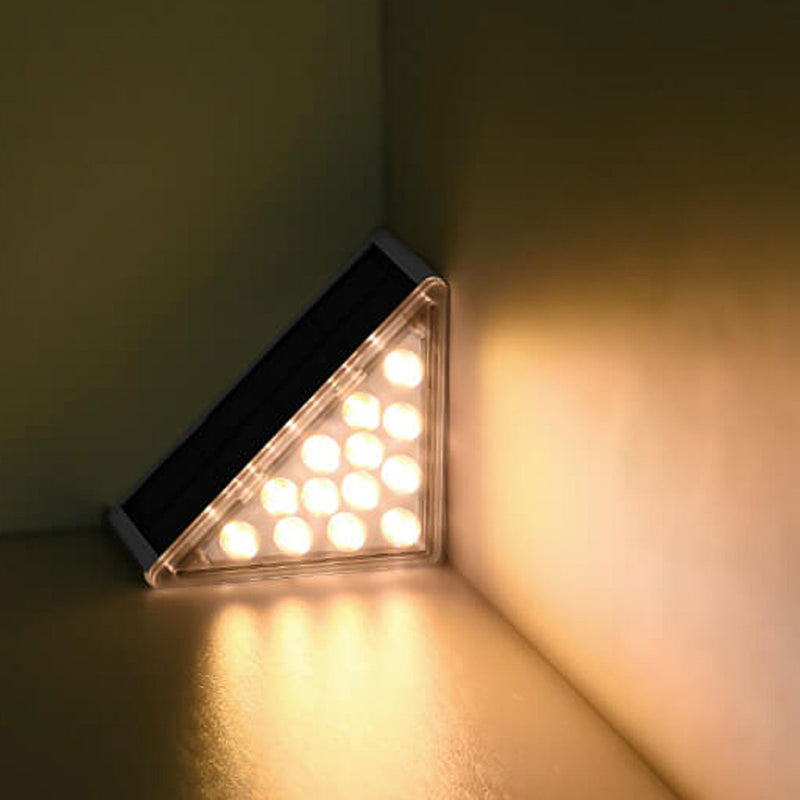 Solar Waterproof Stereo Triangle LED Outdoor Stair Lamp