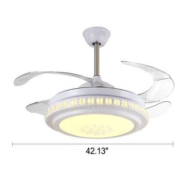 Modern Minimalist Star Piano Design LED Downrod Ceiling Fan Light