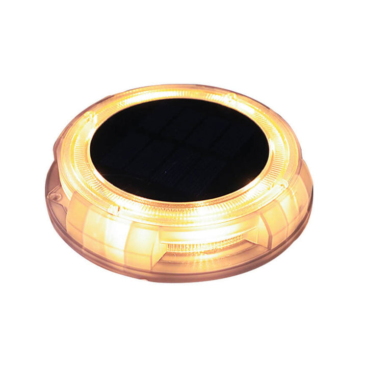 Solar Einfaches Rundes LED Outdoor Wasserdichtes Rasen Eingebettetes Licht 