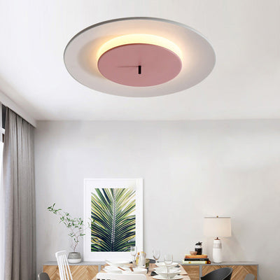 Nordic Round UFO Shape LED Flush Mount Ceiling Light