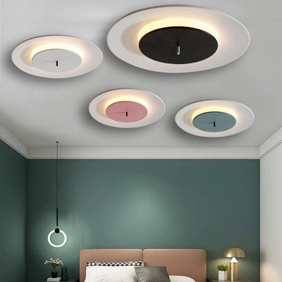 Nordic Round UFO Shape LED Flush Mount Ceiling Light