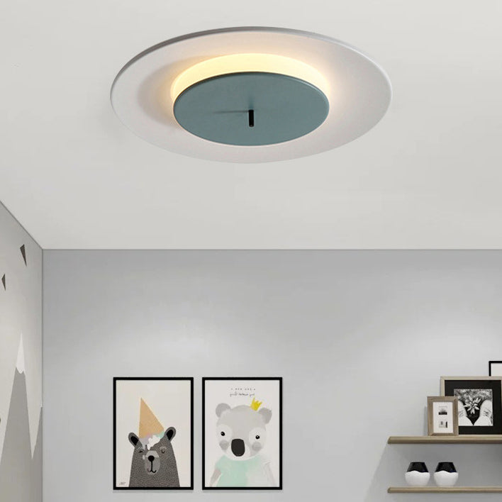 Nordic Round UFO Shape LED Flush Mount Ceiling Light