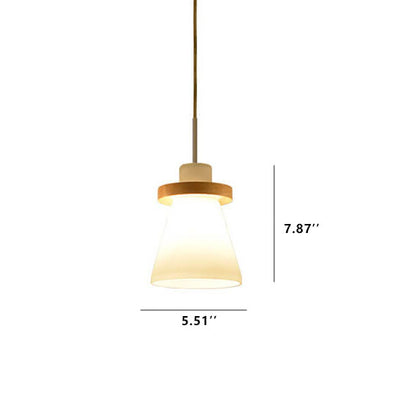 Nordic Glass Bell Shape 1-Light LED Pendant Light