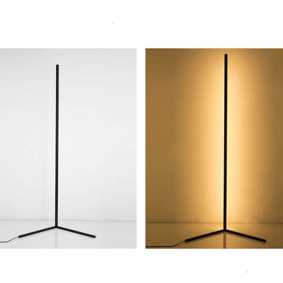 Straight Corner 1-Light LED Floor Lamps