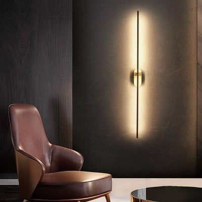 Minimalist Metal Needle 1/2-Light LED Wall Sconce Lamp