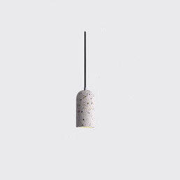 Modern Terrazzo 1-Light Cylinder Shape Pendant Light