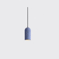 Modern Terrazzo 1-Light Cylinder Shape Pendant Light