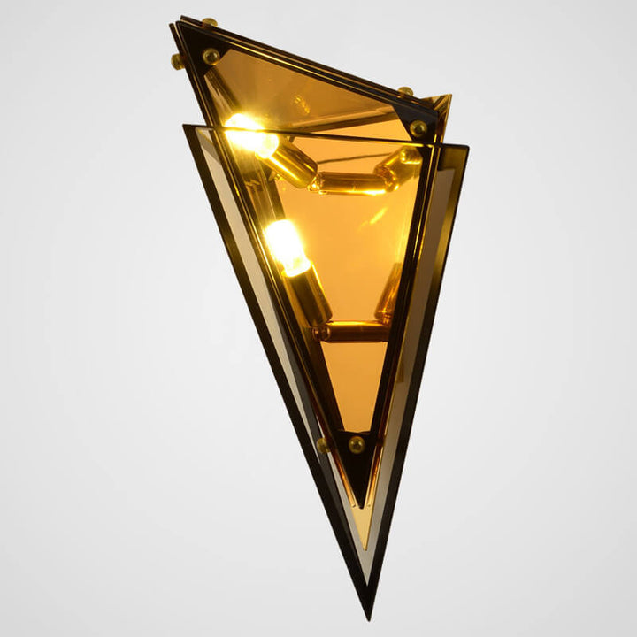 Applique Murale Moderne Créative en Verre Triangle 1-Lumière 