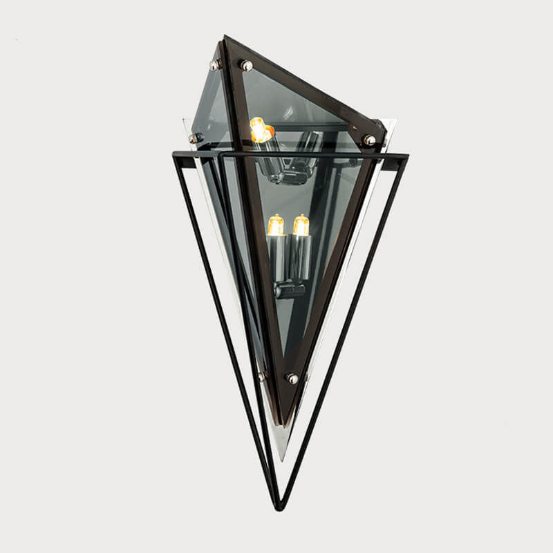 Modern Creative Glass Triangle 1-Light Wall Sconce Lamp