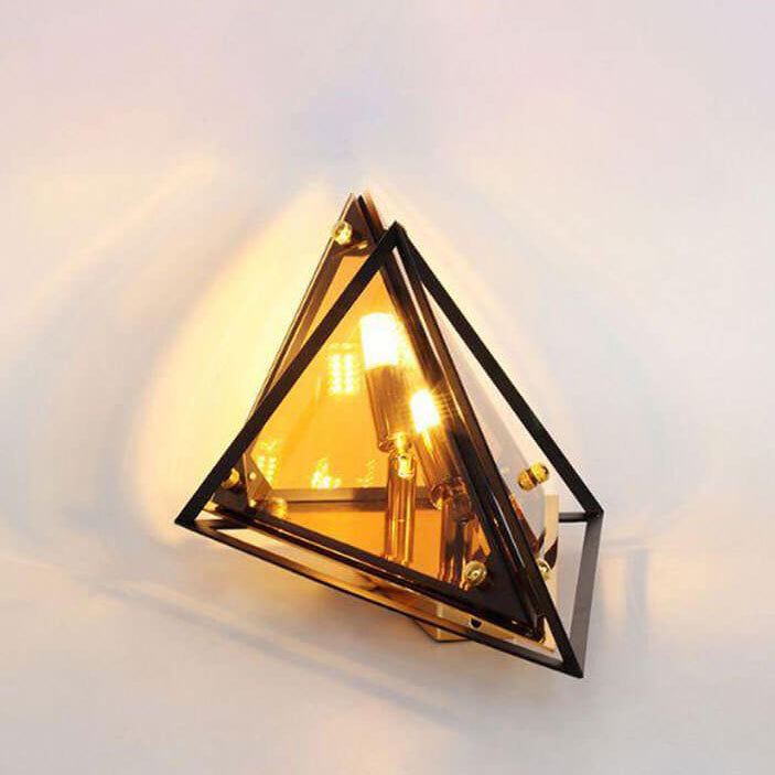 Applique Murale Moderne Créative en Verre Triangle 1-Lumière 