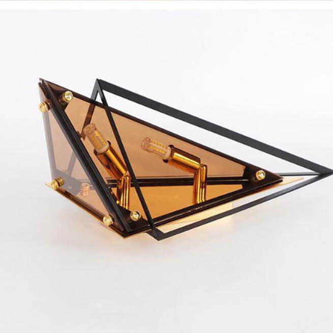 Applique Murale Moderne Créative en Verre Triangle 1-Lumière 
