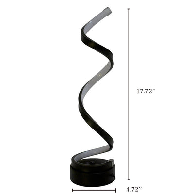 مصباح طاولة LED بظل حلزوني 1 