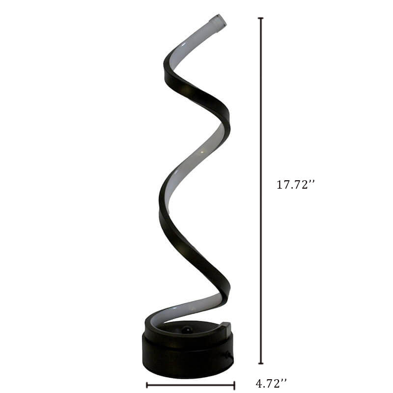 مصباح طاولة LED بظل حلزوني 1 