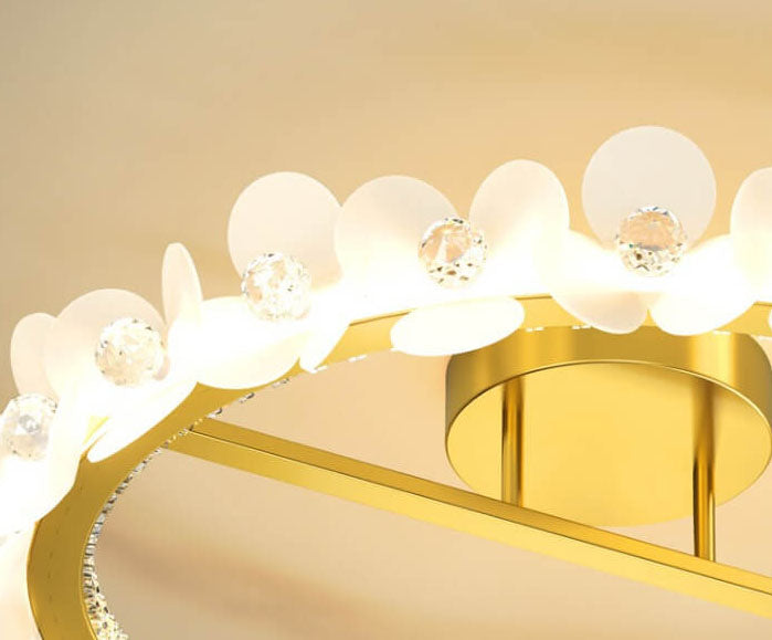 Modern Light Luxury Crown Children LED Flush Mount Ceiling Light