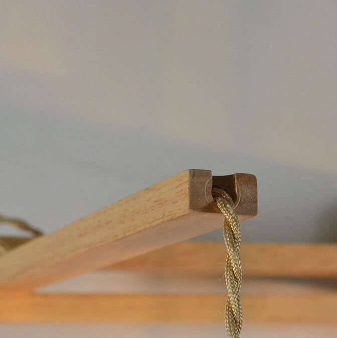 Traditionelle Vintage-Wandleuchte mit Seilgeflecht, Bambus, Massivholz und Laternenkäfig, 1-flammig, für das Wohnzimmer 