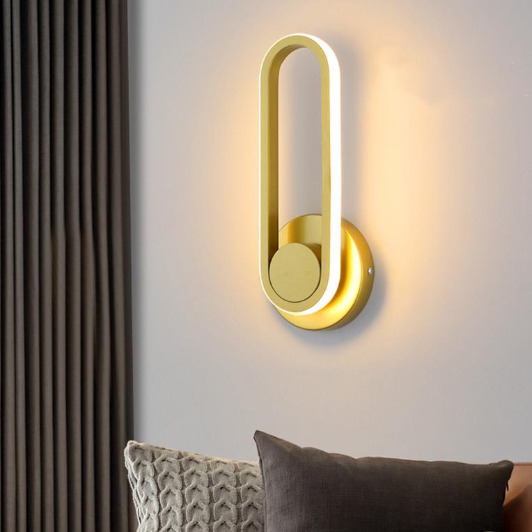 Nordic Modern Rotating 1-Light LED Wall Sconce Lamp