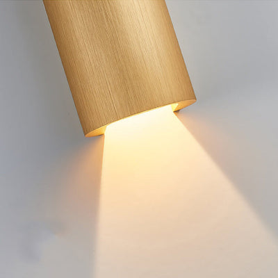 Modern Minimalist Aluminum Cylindrical LED Wall Sconce Lamp