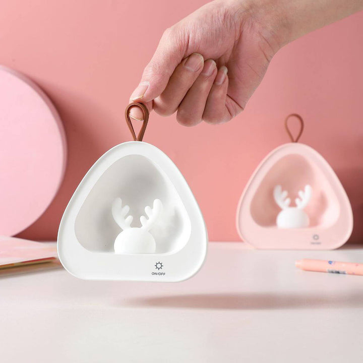 Créatif mignon cerf Silicone USB charge Portable LED veilleuse lampe de Table 