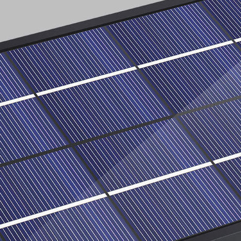 Lámpara Apliqué de Pared Exterior Moderna Minimalista Solar Rectangular PC LED Para Patio Exterior 