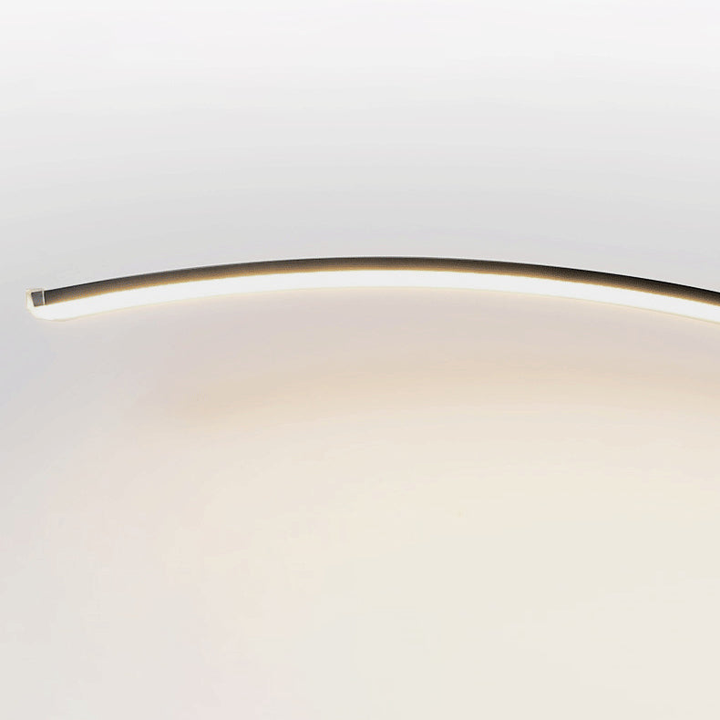 Nordic Modern Minimalist Fishing Rod Hardware Aluminum Acrylic LED Standing Floor Lamp