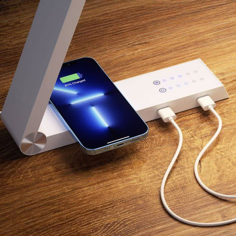 Intelligent Creative Triangle Wireless Charging Rotating Touch LED Desk Lamp