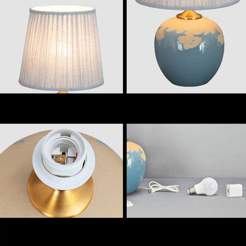 Nordic Light Luxury Ceramics 1-Light Table Lamp