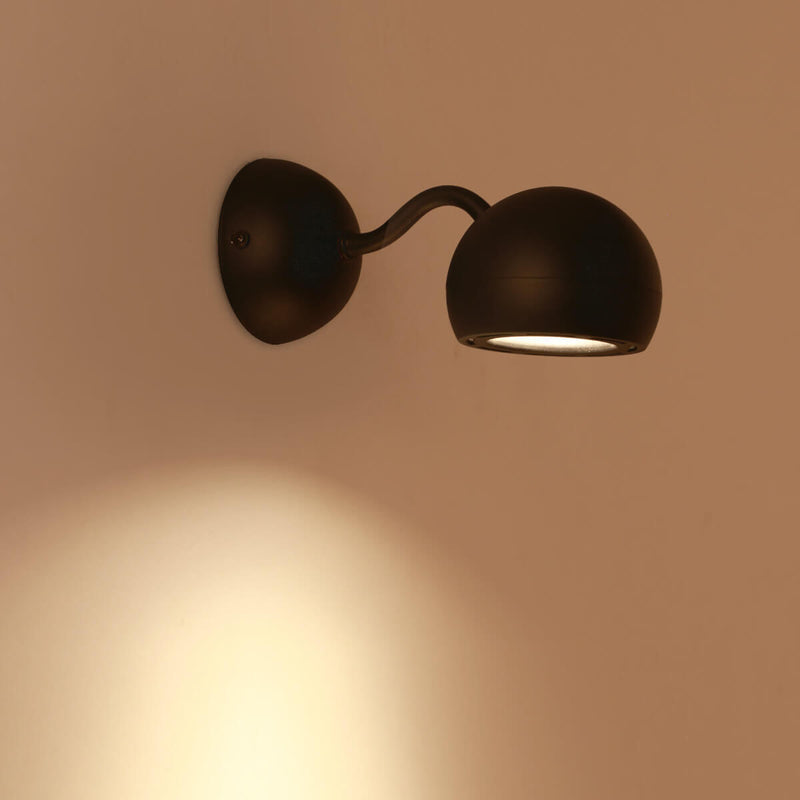 Minimalist Iron Dome Shade Mini Rotatable LED Wall Sconce Lamp