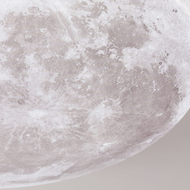 Nordic Minimalist Moon Round Acrylic LED Flush Mount Ceiling Light