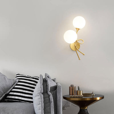 Modern Minimalist Knot Shape Design 2-Light Wall Sconce Lamp