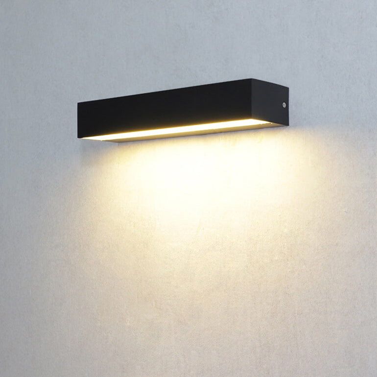 Minimalist Outdoor Waterproof One-Line Rectangular LED Waterproof Wall Sconce Lamp