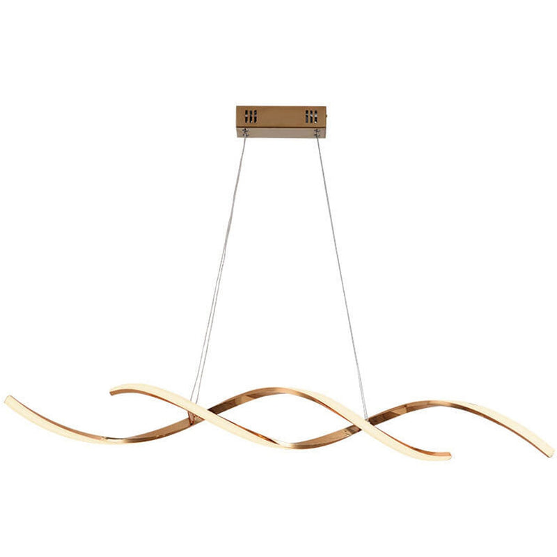 Modern Minimalist Strip Curve Island Light LED Chandelier