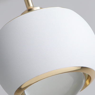 Moderne minimalistische Orb Ball Iron anhebbare LED-Pendelleuchte 