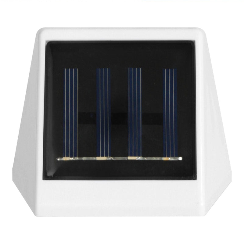 مصباح حائط شمسي LED بلاستيكي مقاوم للماء للاستخدام الخارجي 