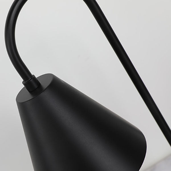 Modern Minimalist Iron Cone Wood 1-Light Dimming Melting Wax Table Lamp For Study