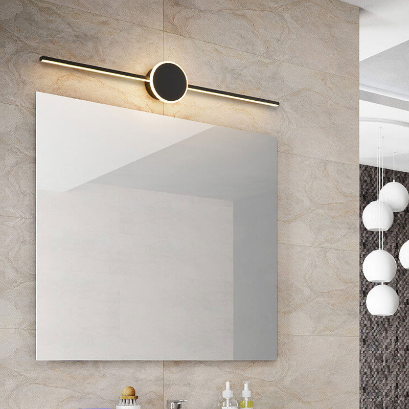 Nordic Minimalist Long Disc LED Vanity Light Wall Sconce Lamp