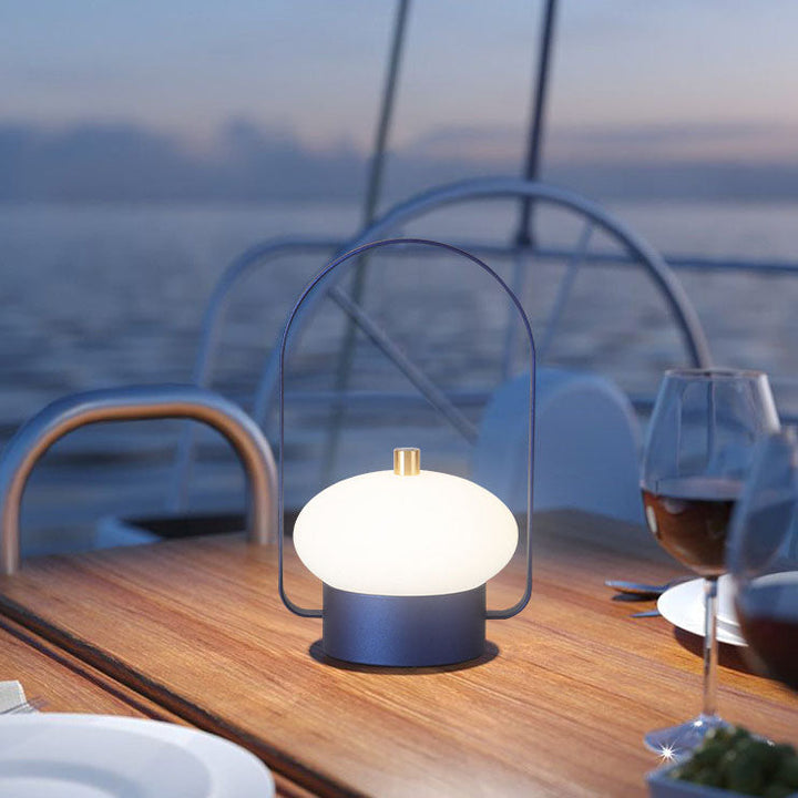Modern Minimalist Aluminum Iron PE Portable Night Light Outdoor Rechargeable LED Table Lamp
