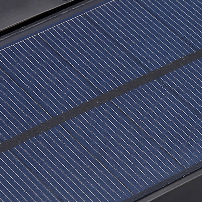 Lámpara de Aplique de Pared LED de Control Remoto Solar de Vidrio de Aleación de Aluminio para Exteriores 