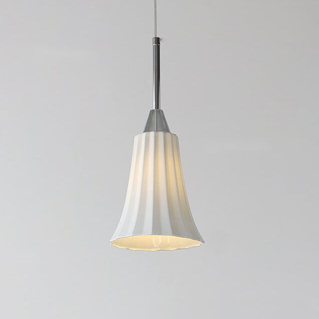 Lámpara colgante de 1 luz con textura cerámica minimalista moderna 