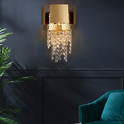 European Light Luxury Crystal 1-Light Wandleuchte 