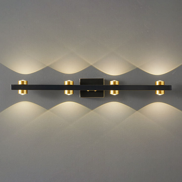 Moderne Retro alle Kupfer LED Vanity Light Wandleuchte Lampe 