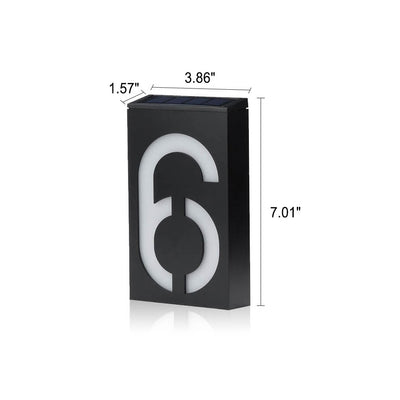 Panneau de porte solaire numérique RGB LED, lampe murale de décoration extérieure