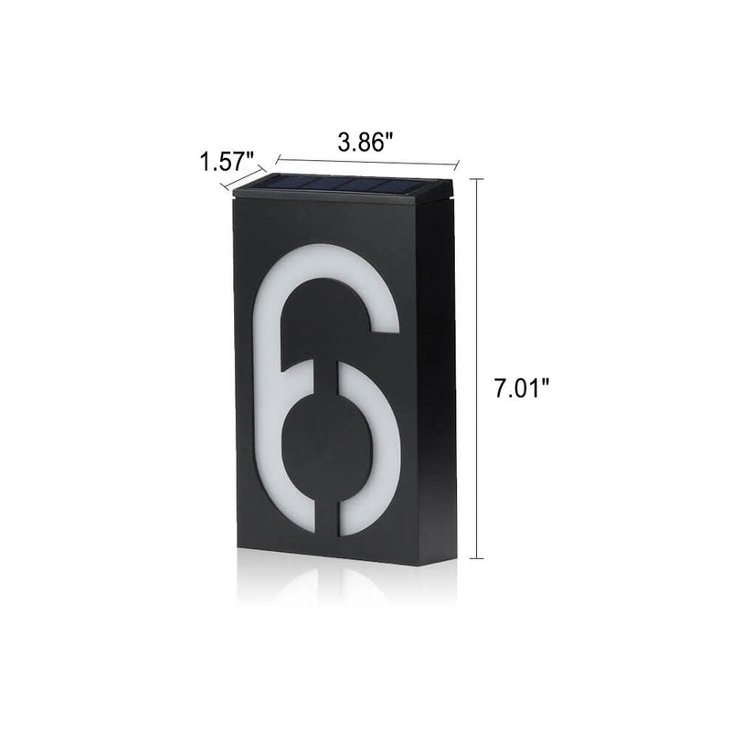 Panneau de porte solaire numérique RGB LED, lampe murale de décoration extérieure