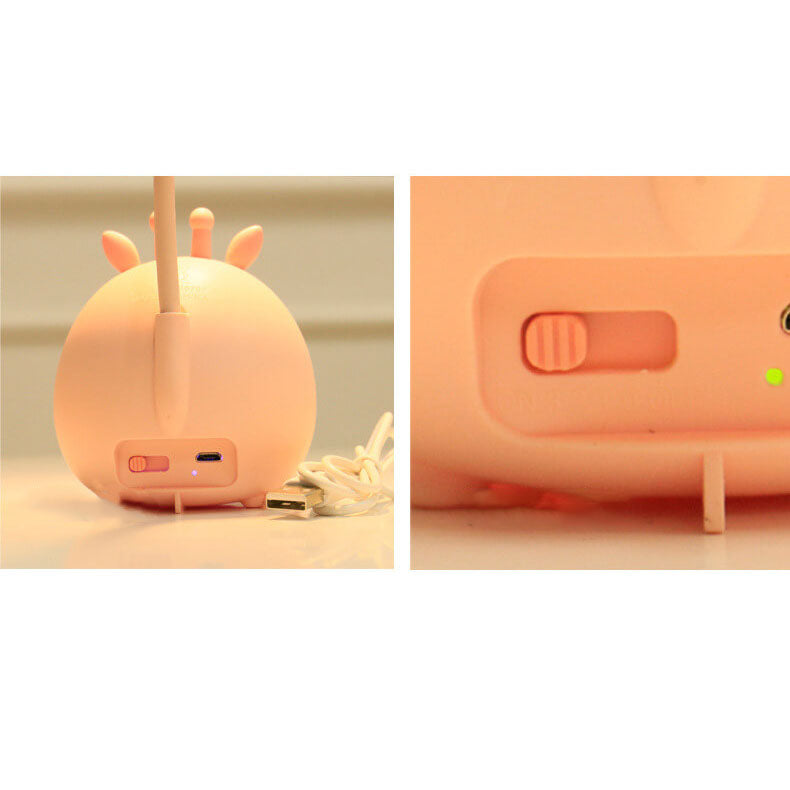Creative Cartoon Animal Student USB Charging Foldable LED Table Lamp