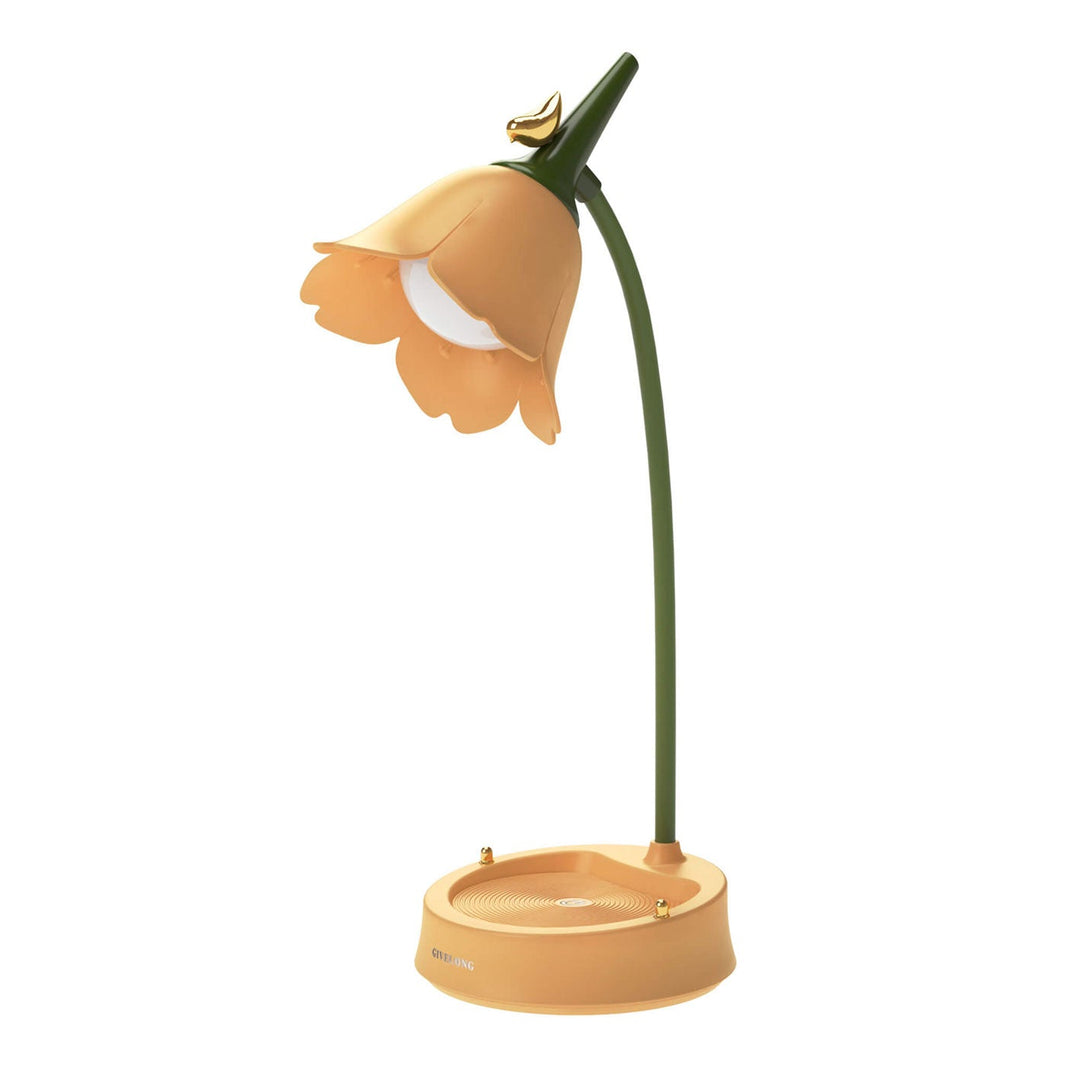 Lampe de table LED avec design créatif de fleur et d&