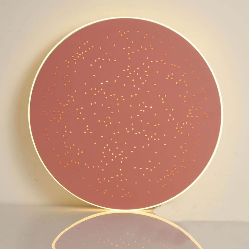 Nordic Starry Disc Acrylic Iron LED Flush Mount Ceiling Light