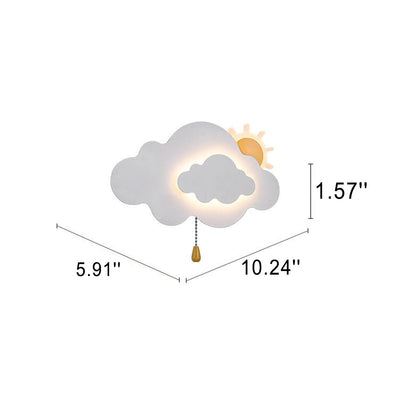 Cartoon Creative Clouds Acrylic LED Wall Sconce Lamp