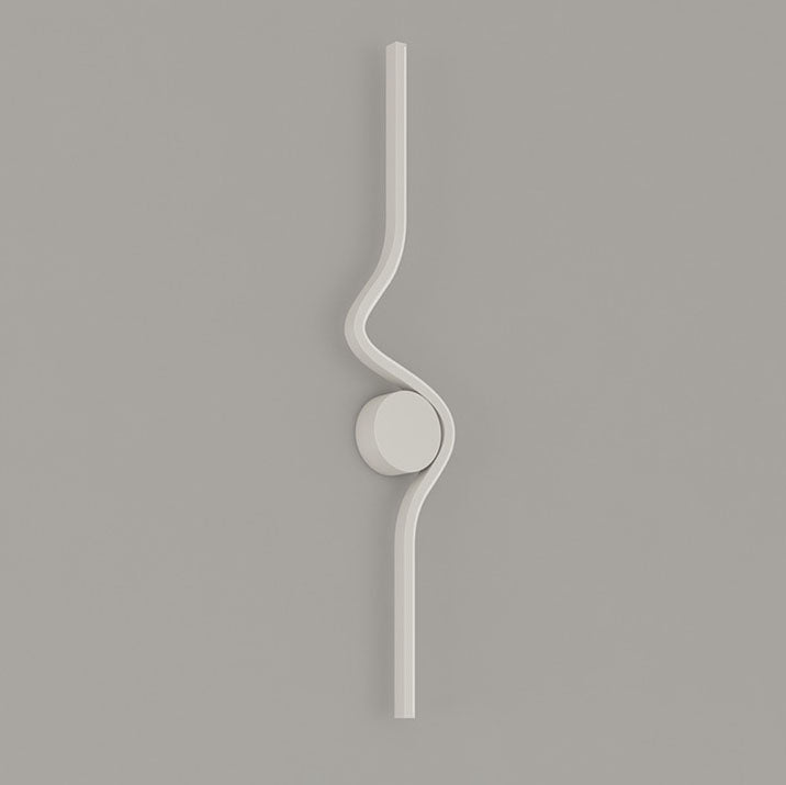 Modern Minimalist Iron Aluminum Silicone Long Strip LED Wall Sconce Lamp For Living Room
