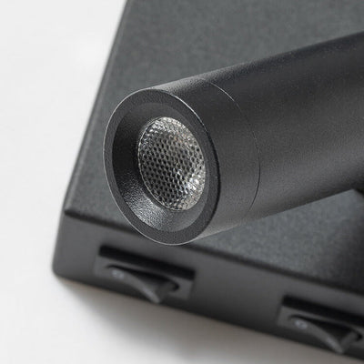 مصباح حائط LED دوار بسيط مربع حديث بمنفذ USB 