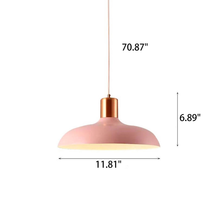 Lampe suspendue nordique créative à 1 lumière couleur macaron 